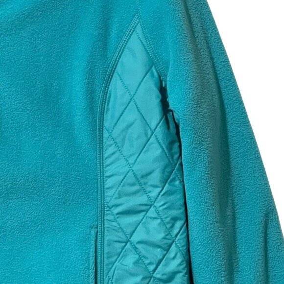 Talbots Womens Teal Full-Zip Jacket M Polyester & Fleece Machine Washable - Picture 2 of 8